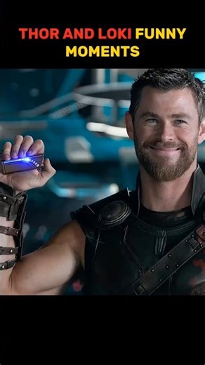 Thor and Loki Funny Moments 🤣 #thor #loki #shorts #marvel