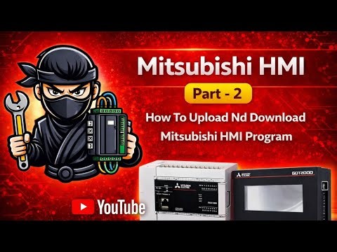 How to Download Nd Upload Mitsubishi HMI Program 
