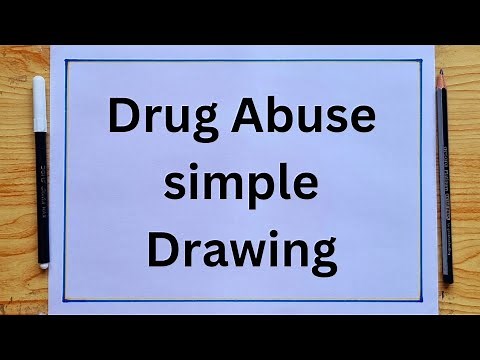 International Day Against Drug Abuse easy poster/Lahari Virudha poster/drug abuse special drawing