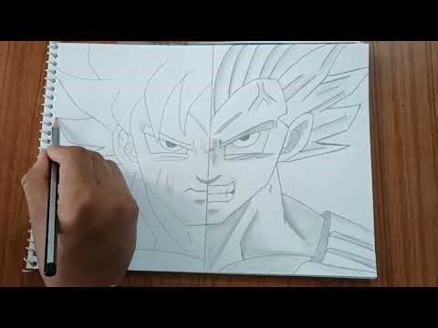 Goku × Vegeta Drawing Tutorial (Part 2) | Dragon Ball | Step-by-Step Long Video 🔥👑