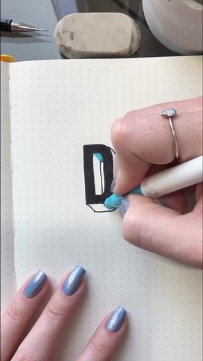 ☀️ how to draw a shadow | part 1 | #oddlysatisfying #art #handlettering #tiktokpartner