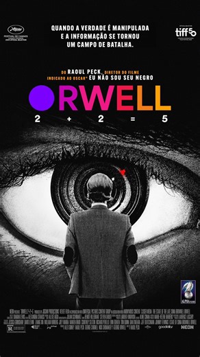 Atenção Cinéfilos!! 🎬 Entra em cartaz dia 12/02 o aclamado documentário ORWELL 2 2=5, o longa foi produzido, escrito e dirigido por Raoul Peck (“Eu Não Sou Seu Negro” e “O Jovem Karl Marx”). • Teve sua estreia mundial no Festival de Cannes de 2025 • ⁠Recebeu 83% de aprovação do Rotten Tomatoes • ⁠Com sete indicações ao Critics Choice Documentary Awards De 12 a 18 de fevereiro às 20h55. Sinopse: “Orwell: 2 2=5” é um documentário de 2025 dirigido por Raoul Peck, que explora a vida e obra de Georg