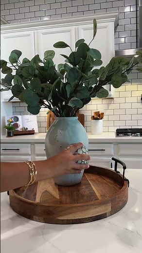 Easy Kitchen Styling Ideas | Warm & Inviting Island Tray Decor