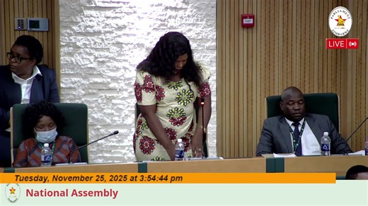 National Assembly 25 November 2025 | Parliamentof Zimbabwe