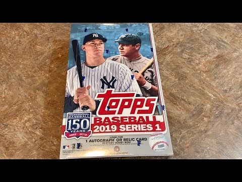 NEW RELEASE! 2019 TOPPS SERIES 1 HOBBY BOX OPENING