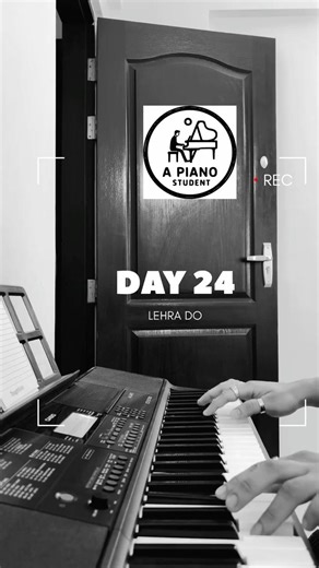 Day 24 of Learning Piano | Lehra Do (30 Day Piano Challenge) #piano #shorts