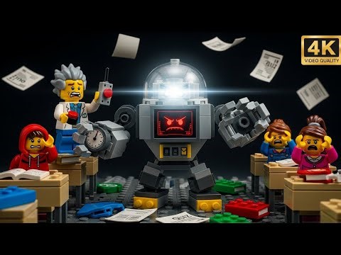 The Professor Built a Robot That Took Over LEGO City Class! 🤖🎓😲