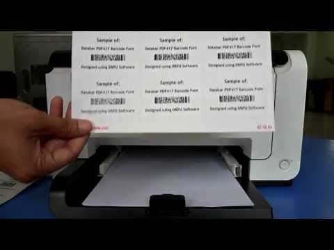 How to create and print barcode labels on different types of barcode sheets