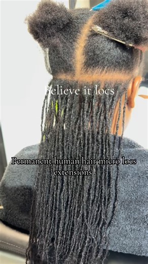 Believe_it_by_Thato on Instagram: "Micro locs extensions"