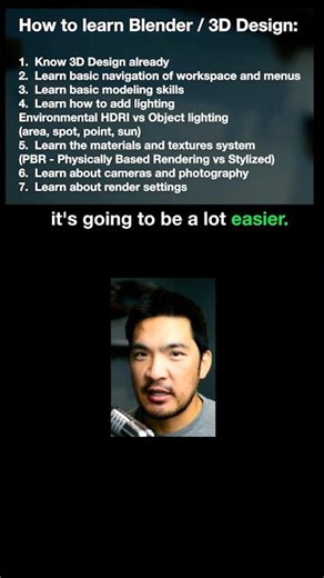 How to learn Blender for Architecture - Check list for learning 3D design
