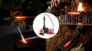 Watch Round Portable Propane Forge for Knife and Tool Making on Amazon Live