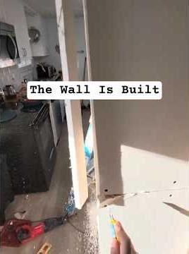 Building A Partition Wall In My Kitchen