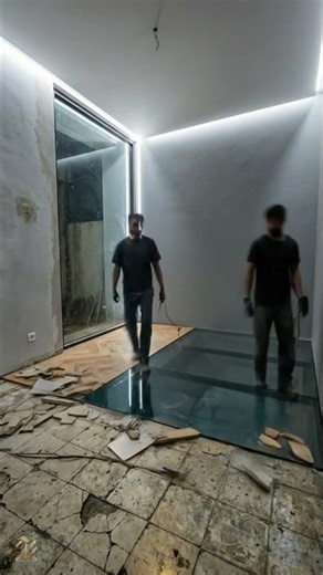 Insane Glass Pool Floor Transformation