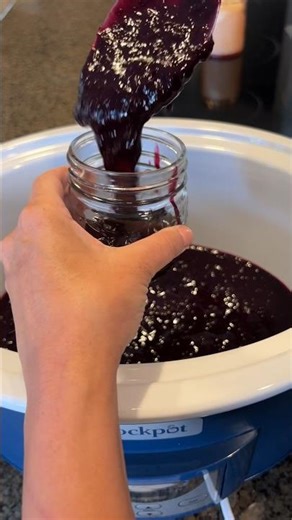 🫐Crockpot Blueberry Butter🫐 #slowcooker #recipe