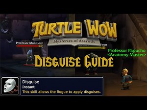 Rogue Disguise Guide (Turtle WoW Unique Skill!)
