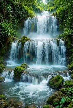 Tropical Waterfall , Relaxing Water Sounds for Deep Relaxation