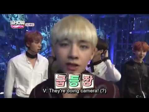[ENG SUB] BTS- Showchampion backstage 161025