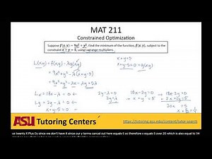 Constrained Optimization #1