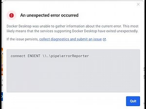 connect ENOENT \\.\pipe\errorReporter + docker + 2024 || RRFIX