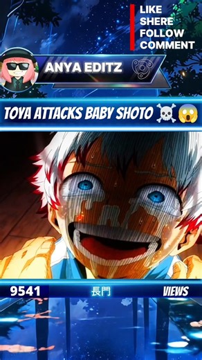 Toya attacks baby shoto 🔥😱#myheroacademia #edit #mha #amv#anime