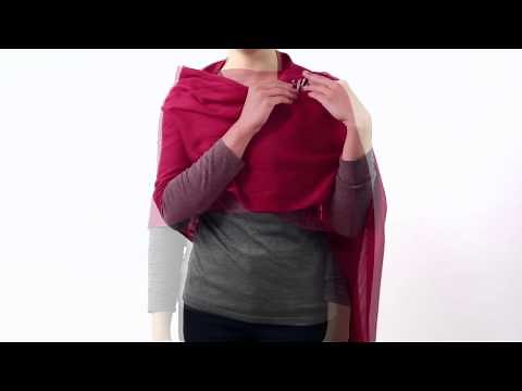 HOW TO TIE A SCARF - THE SHAWL WRAP | Lands’ End