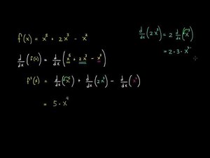 Differentiating Polynomials. Example | Calculus | Khan Academy