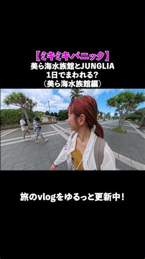Okinawa Vlog 美ら海水族館とJUNGLIA、1日でまわれる？（美ら海水族館編）