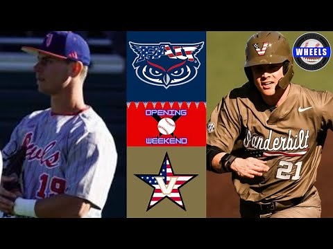 FAU vs #6 Vanderbilt Highlights (Game 3) | 2024 College Baseball Highlights