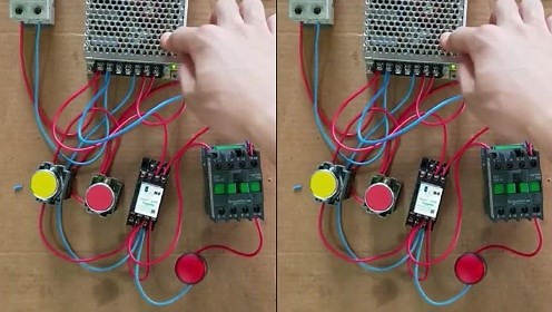 电工知识利用24V的开关电源控制220V或380V电动机的线路讲解