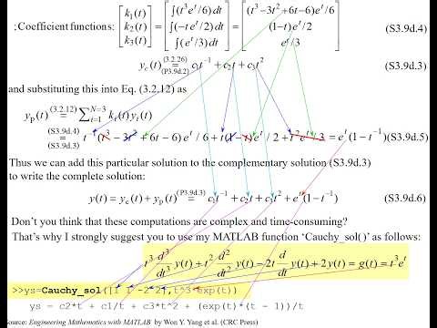 Cauchy Equation with MATLAB