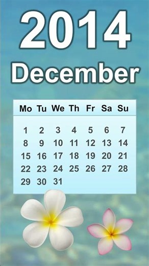 December 2014 Calendar