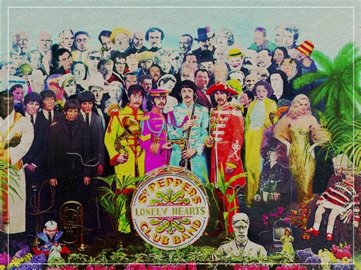 The figures removed from The Beatles' 'Sgt. Pepper's' cover