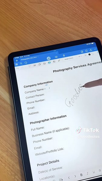Fill and Sign PDFs Easily with Goodnotes