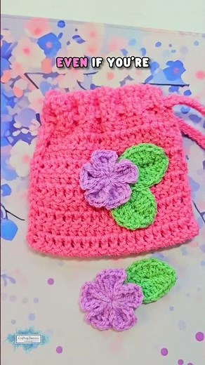 Free Simple Flower and Leaf Pattern #crochet