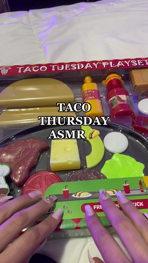Unpacking this taco play set! It’s so fun to play with and makes for amazing asmr! #asmr #asmrtaco #asmrtacos #tacothursday #asmrsounds