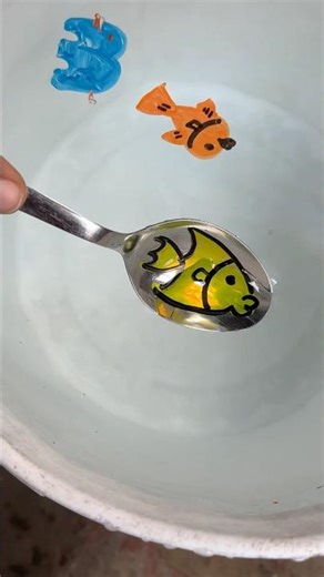 EPIC! Magic Drawing Of Fish On Water 🤩 #art #magic #shorts