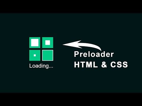 CSS Preloader | Animated Preloader using HTML and CSS