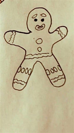 How to Draw Gingy the Gingerbread Man from Shrek #shorts