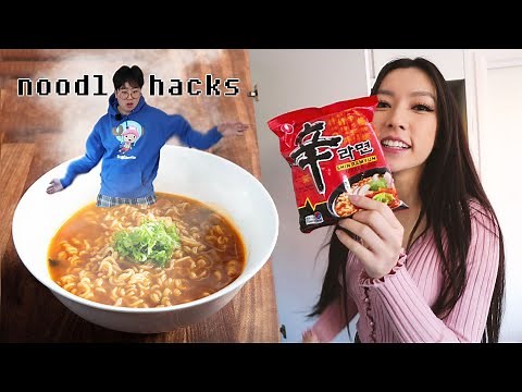 Trying Instant Noodle Hacks at Home - Chonny & Dalena