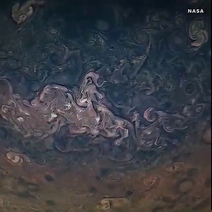 6.5K views · 59 reactions | NASA’s Juno spacecraft just did some spectacular celestial sightseeing with a close flyby of the largest moon in the solar system — Jupiter’s Ganymede — followed with a flyby of Jupiter itself. This video uses images from the spacecraft’s JunoCam mapped onto digital models to create a seamless flyby animation — designed to make you feel like you’re right on board with Juno. | What the Future | Facebook