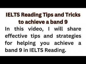 Get a Band 9 in IELTS Reading with These Tips and Tricks