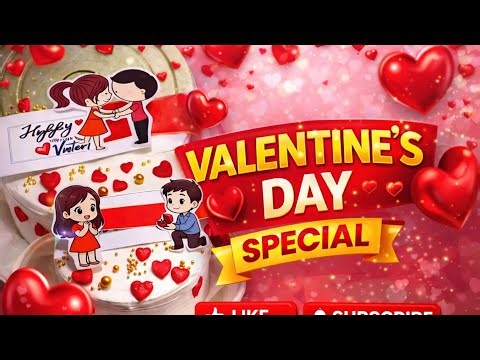 Simple Valentine Cake Designs/Valentine Day Cake ideas/Valentine's Day Cake/Valentine #valentinesday