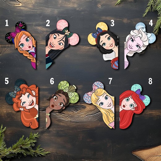 Disney Princess Inspired Cruise Sticker , Cinderella Belle Rapunzel Disney Girl Trip Sticker , Window Bumper Sticker,peeker Sticker G6GK07 - Etsy