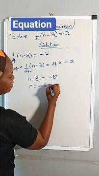 How to solve simple equation #maths #education #equation