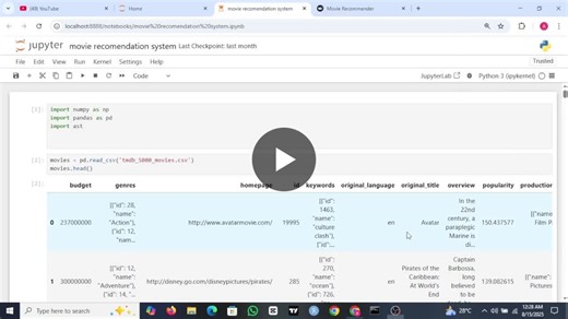 Built Movie Recommendation System using User-Based CF | Abdul Wasay posted on the topic | LinkedIn
