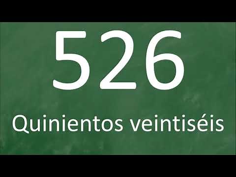 Los números del 500 al 600 en español