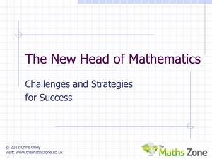 The New Head of Mathematics - SlideServe