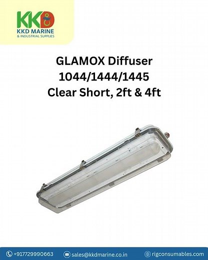 GLAMOX Diffuser 1044/1444/1445 Clear Short (2ft & 4ft) | Rigconsumables