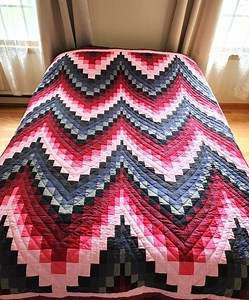 New Hand-quilted Amish Quilt Bargello Queen\full Handmade - Etsy