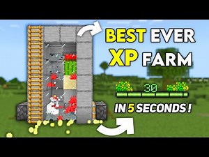 THE BEST EVER XP FARM in 1.21 Minecraft Bedrock !